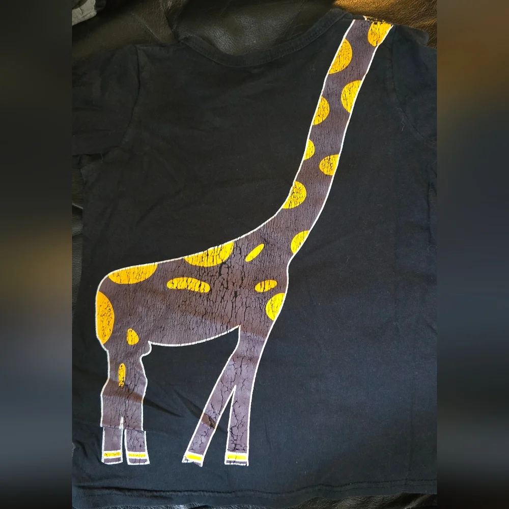 Kids Kiyomi Black Long Sleeve Shirt with Giraffe szM - Picture 7 of 7
